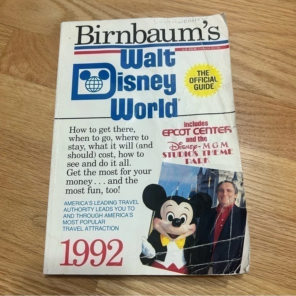 Vintage Birnbaum’s Walt Disney World 1992 Official Guide Collectible